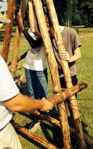 Tightly Lashing on a Roller Support
