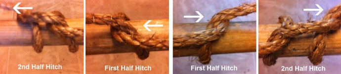 Starting from the right and proceeding the the left. / Starting from the left and proceeding to the right.