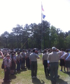 Opening Ceremony at a District Camporee