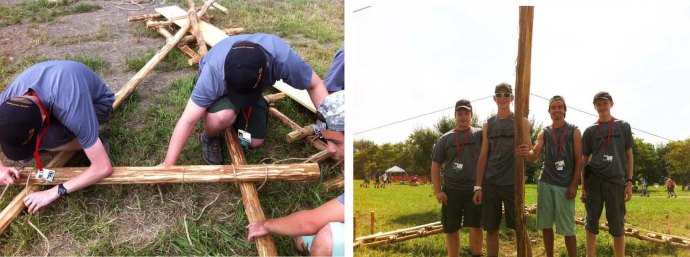 Lashing on the Transom