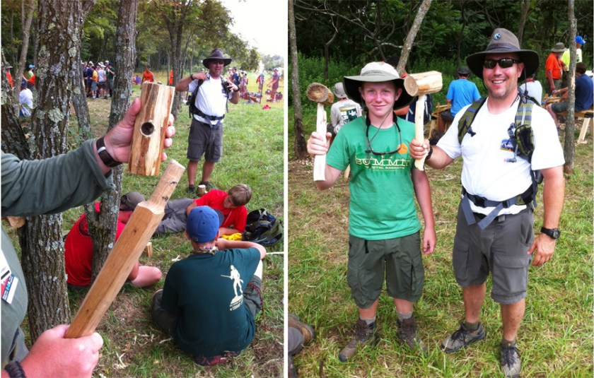 Fitting the Handle into the Head and Showing off Their Mallets