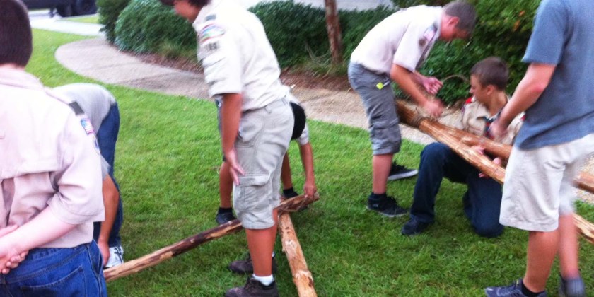 Frame Scout Rope Scout Meeting Challenge: Simple A-Frame Transport Race – SCOUT PIONEERING