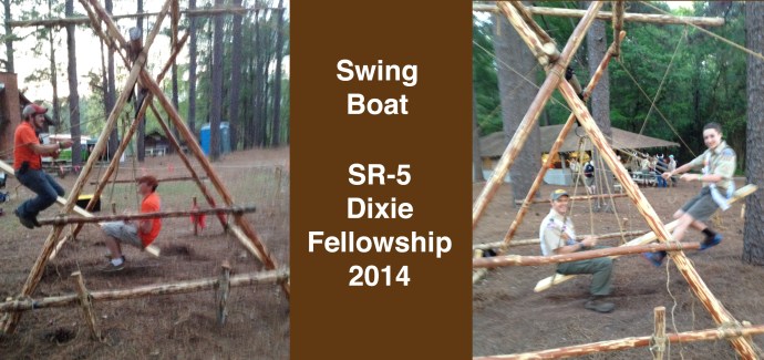 The Swing Boat was situated near the Trading Post.